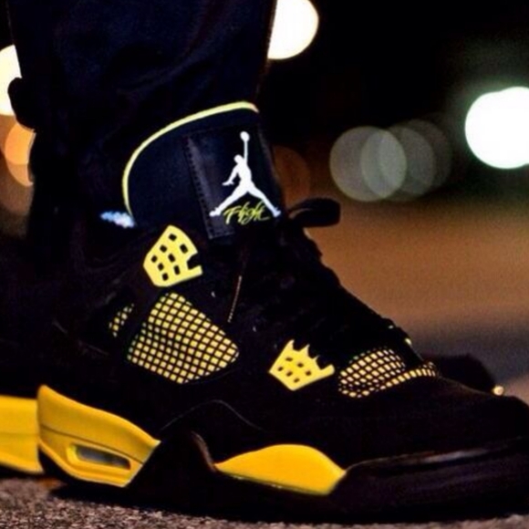JORDAN | air jordan 4 retro "thunder" sneakers - Picture 5 of 14
